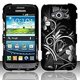 For Samsung Galaxy Victory 4G LTE L300 (Sprint) Rubberized Design Cover - White Flowers