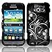 For Samsung Galaxy Victory 4G LTE L300 (Sprint) Rubberized Design Cover - White Flowers
