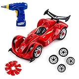 Educational Racing Car & Fun Take Apart Race Car Toy for Kids with 24 Take Apart Pieces, Tool Drill, Lights and Sounds