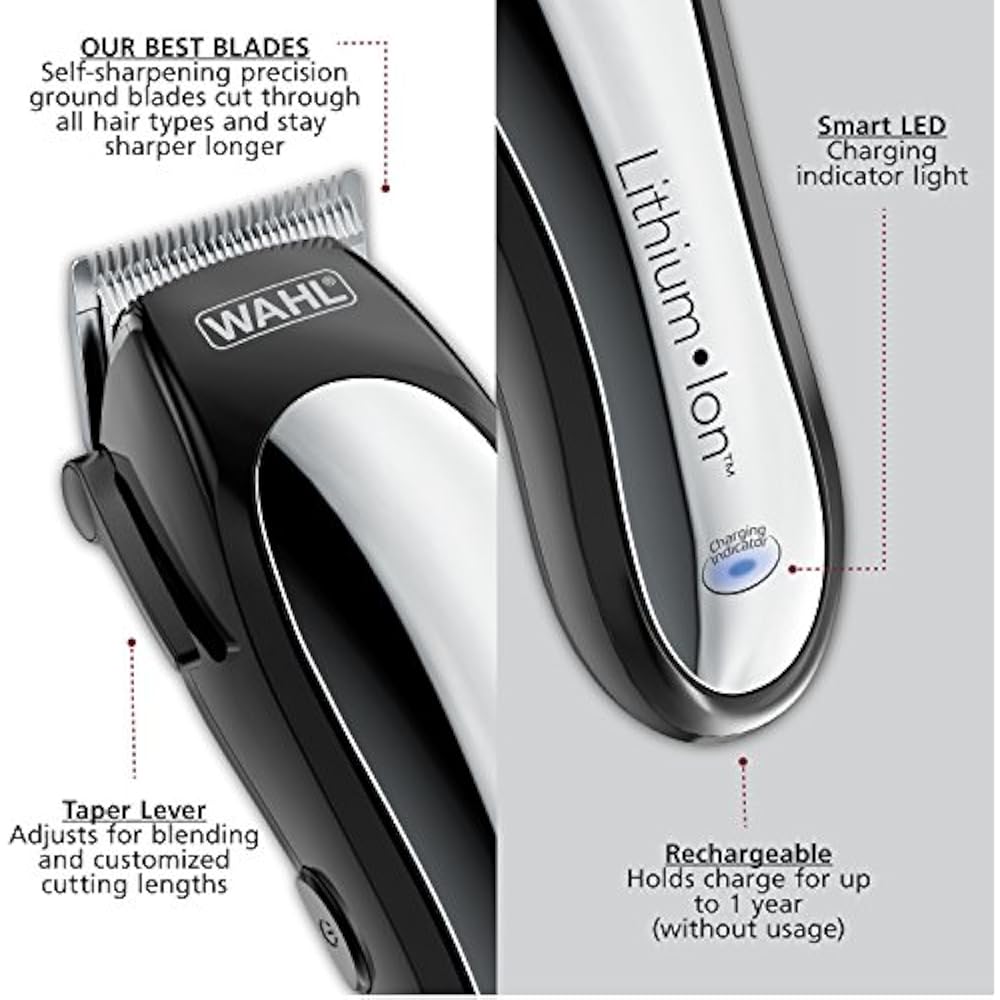 Wahl Clipper Hair Clippers & Accessories Lithium Ion Cordless Rechargeable And eBay