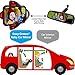 COZY GREENS Baby Car Mirror Shuttle | 100% Lifetime Satisfaction Guarantee | Shatterproof & Crash Tested | Largest and Most Stable | Baby Mirror for Car Carseat | Mirrors Backseat Rear Facing Kids