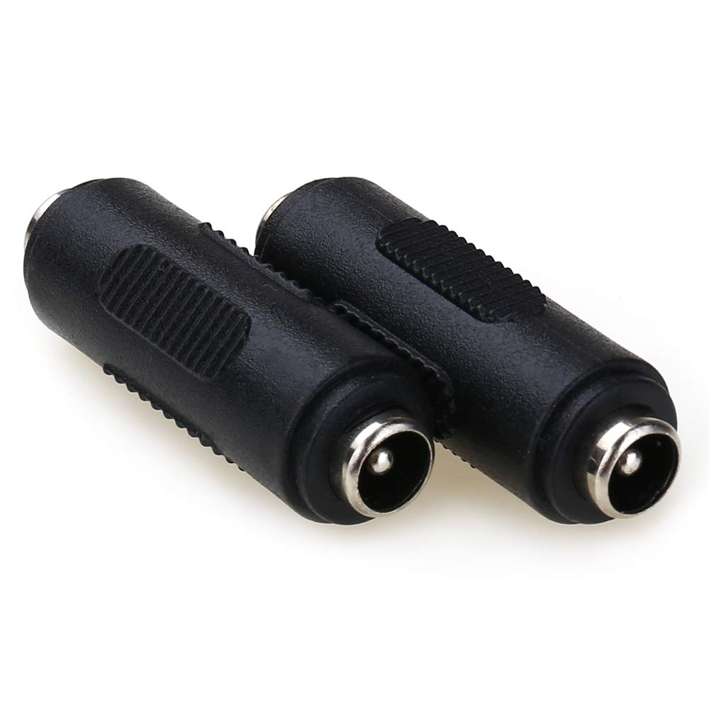 Photo 1 of MOBOREST 12V 5.5mm x 2.1mm DC Power Connector Adapter, 12/24V Female to Female Power Jack Socket for Led Strip CCTV Security Camera Cable Wire Ends Plug Barrel -2PCS