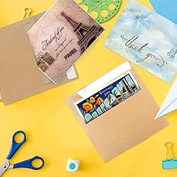 50pcs packed Kraft Envelopes,A4Envelopes, printable