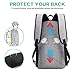 Laptop Backpack, Anti Theft College Students Travel Water Proof Laptop Backpack with USB Charging Port and Earphone Port, Fits Business Laptops Notebooks up to 15.6 Inches