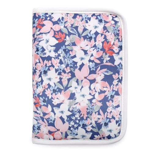 LAURA ASHLEY/COLORFUL CANDY STYLE 母子手帳ケース 女の子 マルチケース 人気 ファスナー 二人用 かわいい Floret B2806300-NVL2602 ※ポケットティッシュポーチ付き