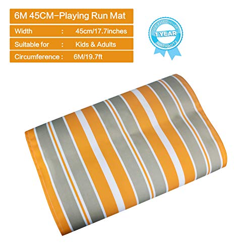 LUMAMU Learning Activity Fun Playing Run Mat,Kids Outdoor Relay Race Rolling Mat,Games for Obstacle Course,Team Building and Adults Field Day - Thumbnail 3