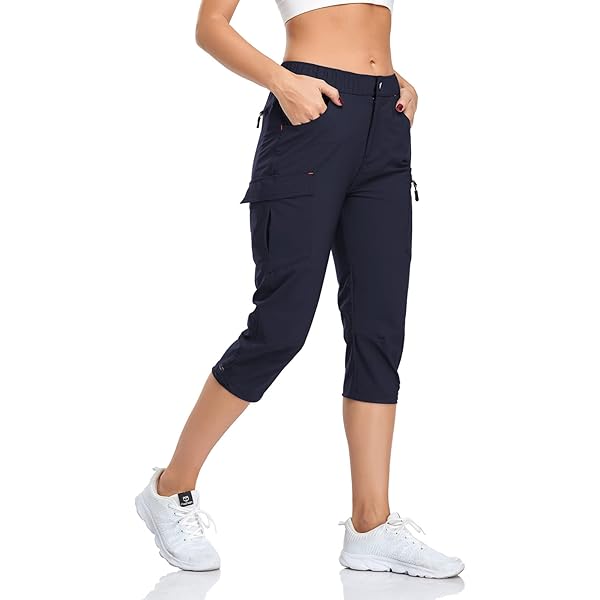 Pull On Capri Pants For Women Women's Cargo Capri Pant With