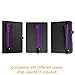 Fintie Pencil Holder with USB Adapter Pocket for Apple Pencil - Premium Vegan Leather Case Sleeve Pouch Compatible with iPad 2018 (6th Gen), iPad Pro 9.7, iPad Pro 10.5, iPad Pro 12.9 Cases, Violet