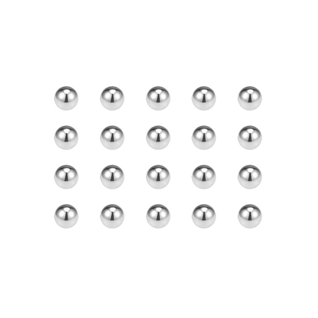 uxcell 7mm Bearing Balls 304 Stainless Steel G100 Precision Balls 100pcs