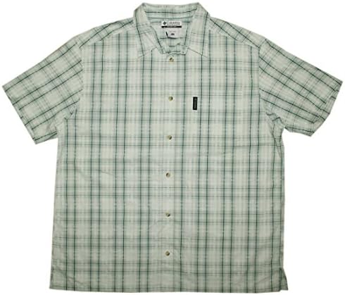 Mens Columbia Button Down Short Sleeve Plaid Summer Casual Shirt XL Multicolor