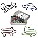 HiQin Small Paper Clips Assorted Sizes, Cute Animal Shapes Bookmarkers, Funny Office Supplies Desk Accessories for Women