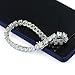 JINAO 1 Row AAA Gold Silver All Iced Out Tennis Bling Lab Simulated Diamond Bracelet （6mm Silver 8