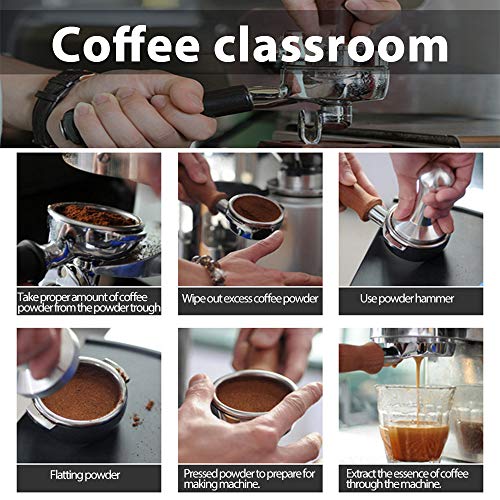 IWILCS 51mm Kaffee Tamper Set, Kaffeestampfer aus Edelstahl, Barista Tamper Set, Edelstahl Espresso Tamper, mit… – Bild 6
