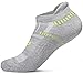 TM-MZS04-KLG_L Tesla Men's 6-Pairs Atheltic No Show Socks Cushioned Comfort w Mesh MZS04