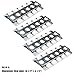 Direct Store Parts DP112 (4-pack) 16.5 x 6.5 inch Stainless Steel Heat Plate/Heat Shield Replacement for Select Turbo Gas Grill Models, Heat Tent, Burner Cover, Vaporizor Bar, and Flavorizer Bar