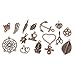 100g Mixed Charms Pendants Assorted DIY Antique Bronze Charms Pendant for Crafting Bracelet Necklace Jewelry Findings Jewelry Making Accessory (Red Copper)
