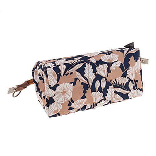 SunniMix Waterproof Travel Organizer Cosmetic Makeup Tools Bag Toiletry Pouch Case - Brown