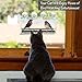 Superior Window Bird Feeder with Strong Suction Cups, 2 Way Mirror Film, Large Easy Clean Seed Tray, Outdoor Hanging Birdhouse for Wild Birds Like Cardinal & Bluebird. Great for Seniors & Indoor Cats