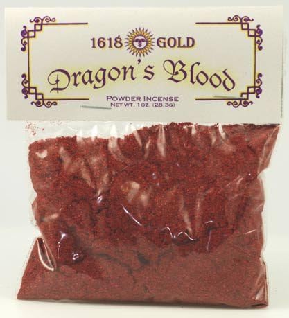 Home Fragrance Incense Powder Dragon's Blood Power of The Gods 1 oz by 1618 Gold