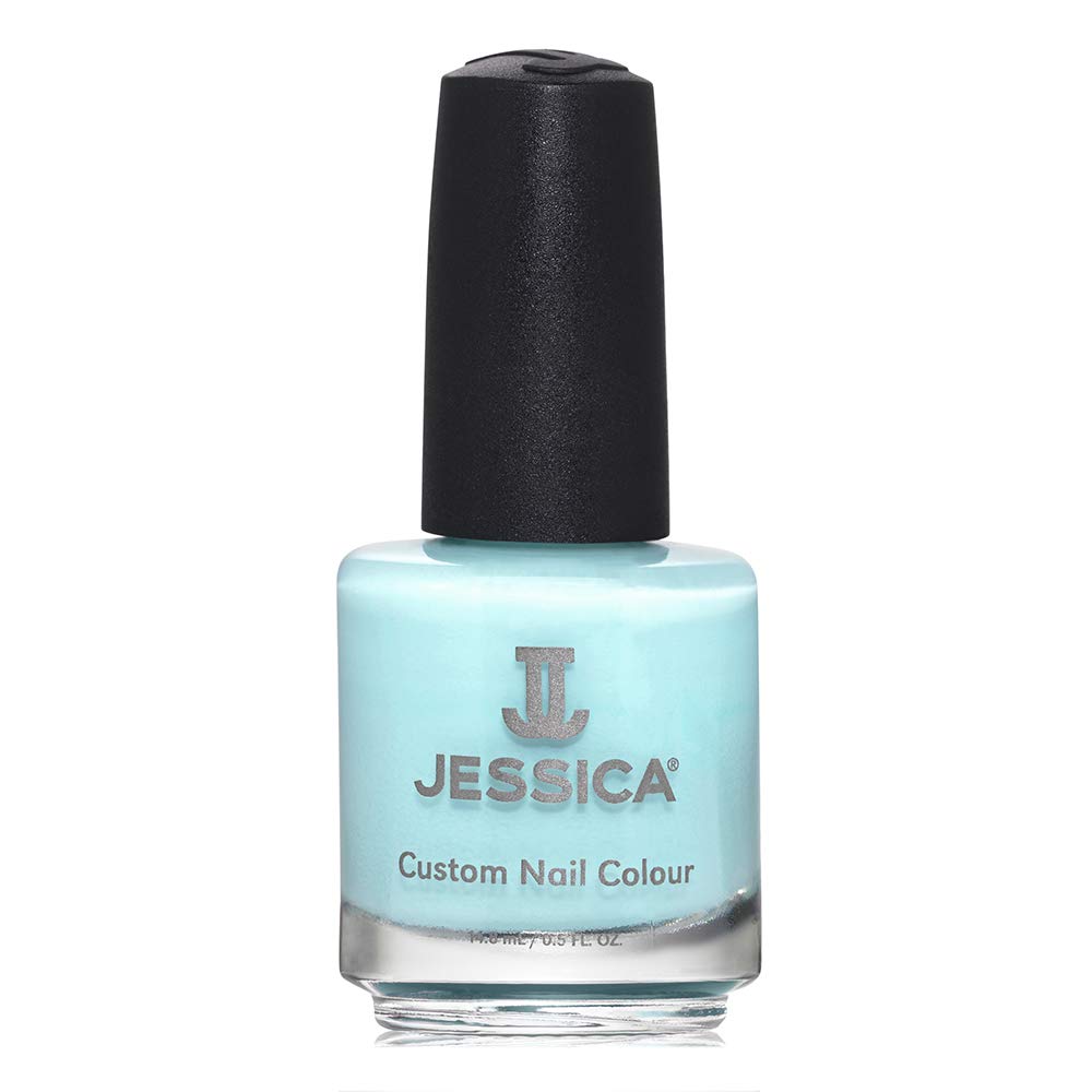 JESSICA Custom Colour Nail Polish | Long Lasting Nail Varnish with Salon Professional Finish | Award-Winning Polish, Helps Strengthen Nails | Cool-Toned Blue Crème | Cool in the Pool | 14.8ml