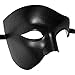 ILOVEMASKS Phantom of The Opera Venetian Masquerade Ball Halloween Party Mask (Black)