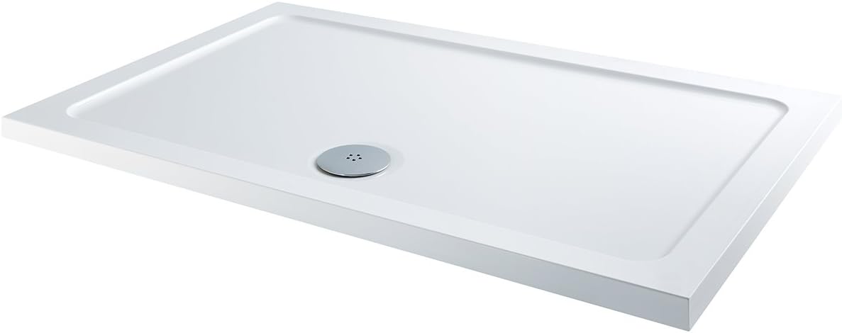 MX Elements Rectangular Flat Top ABS Stone Resin Shower Tray 800x760mm