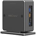 ElecGear iNUC-H Vertical Stand for Intel NUC Mini PC, Aluminum Cooling Holder Case Desktop VESA Mount Space-Saving Organizer for Thick Edition of Intel NUC 11, 10, 8, 7 and 6 Mainstream Kit