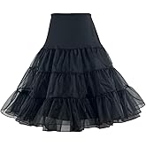 RULTA Women's 50s Vintage Petticoat 26" Crinoline Rockabilly Tutu Skirt Slip S-L…