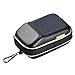 ALLCACA Compact Digital Camera Case Shock Resistant Digital Camera Bag Hard Digital Camera Carrying Case with Grid Pocket, Suitable for Small-sized Digital Camera, Black