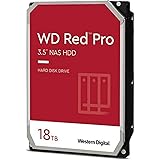 Western Digital 18TB WD Red Pro NAS Internal Hard Drive HDD - 7200 RPM, SATA 6 Gb/s, CMR, 256 MB Cache, 3.5" - WD181KFGX