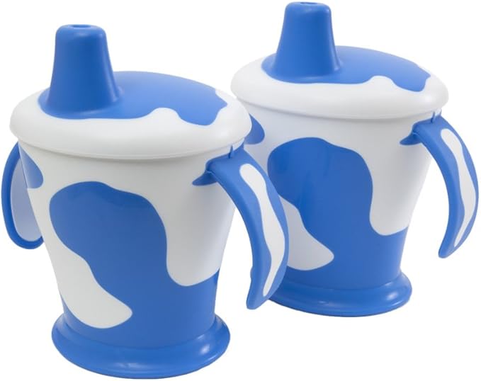 Anywayup Cow Cup (250 ml, Pack of 2, Blue/White) Amazon.co.uk Baby