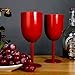 Amzyt wine sippy cup for adult Double-Walled Insulated Unbreakable Goblets BPA-Free Leak Resistant Lid For Red White Wine, Brushed Metal(10 oz)