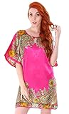 Simplicity Women's Soft Silk Batwing Sleeve Pajama Nightgown Dress