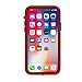 Speck Products Compatible Phone Case for Apple iPhone Xs and iPhone X, Presidio Sport Case, Heartrate Red/Sidewalk Grey/Black