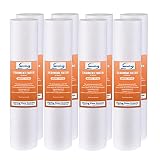 iSpring 50 micron 10"x2.5" Universal Sediment Filter Cartridges, Multi-layer, 8-pack
