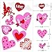 Tifeson 32 PCS Valentine's Day Window Clings Static Stickers Decal - Removable Wedding Window Decals - Valentines Decorations Party Supplies
