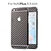 Toeoe 6/6s Plus (5.5'') Luxury 3D Textured Carbon Fibre Full Body Vinyl Wrap Sticker Skin Cover for Apple iPhone 6 Plus 5.5 inch Black