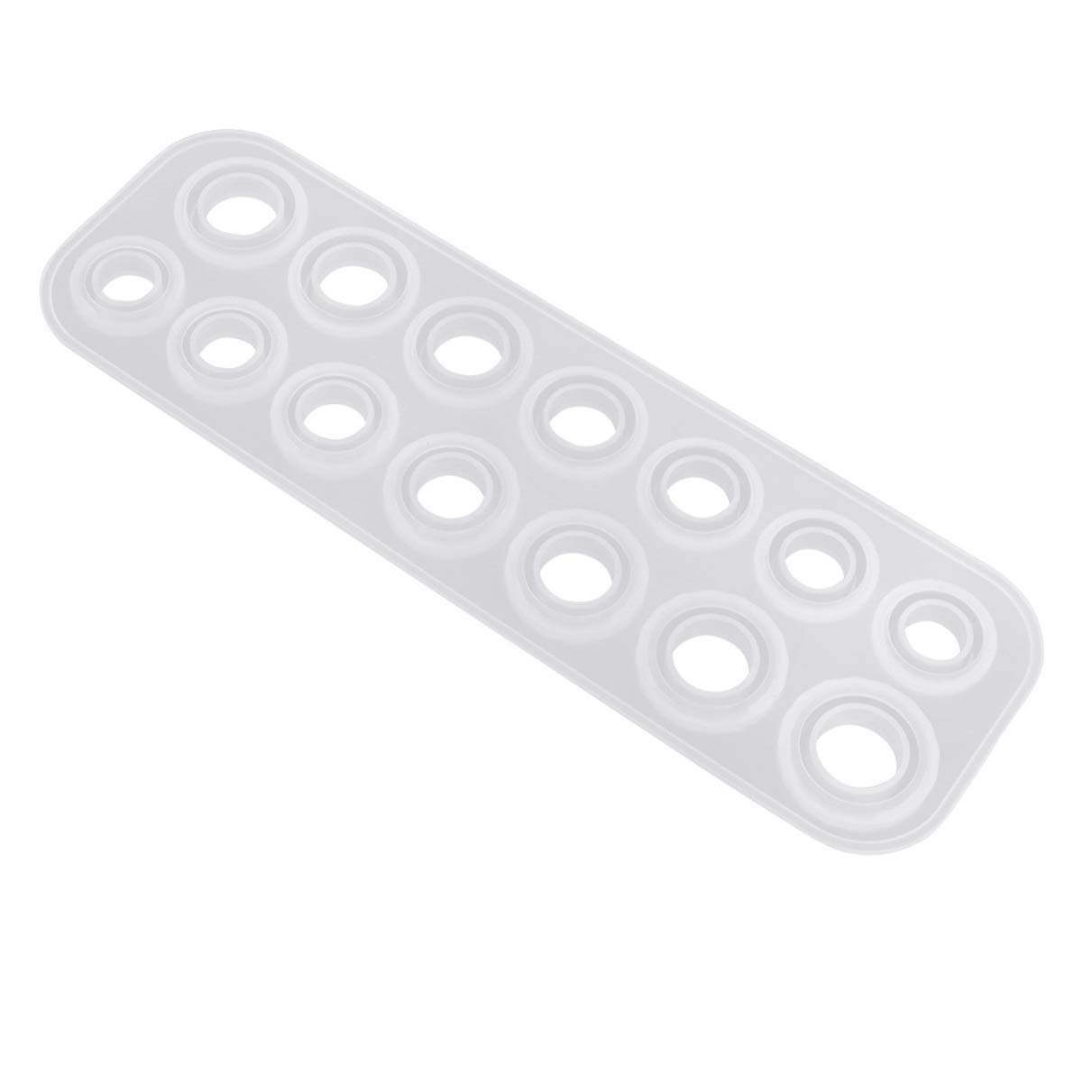 Milisten Silicone Jewelry Mold for DIY Crafts Non-Stick Epoxy Ring Mold for Creative Jewelry Making Projects and Reusable for Finger Rings and Craft Kits