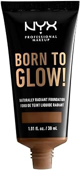 NYX Born to Glow Radiant Foundation Mocha Medium Coverage Vegan view 2
