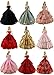 ZITA ELEMENT Lot 5 PCS Fashion Handmade Clothes Dress +10 Shoes for 11.5 Inch Doll Xmas Gift