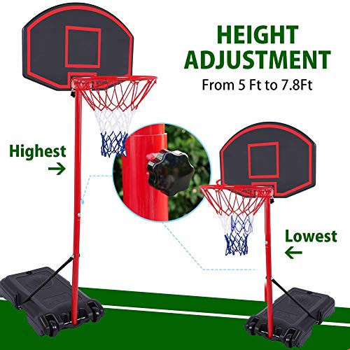 GreenGee Portable Basketball Hoop Portable Mini Basketball Hoop System