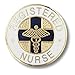 EMI Registered Nurse (RN) Emblem Pin - Round (Blue Cross)