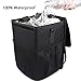 Hanging Car Trash Can Bin - PowerTiger Car Garbage Cans Bag with Lid & 3 Mesh Storage Pockets 2.64 Gallon