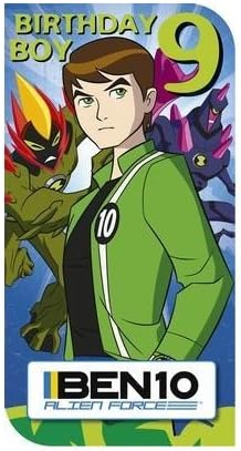 Ben 10 Alien Force - Age 9 Birthday Card - 9th