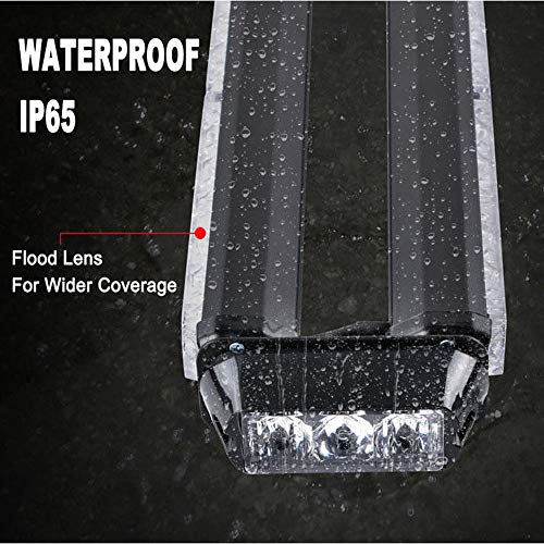 26" 54 LED 7 Flash Mode Traffic Advisor Double Side Emergency Warning Security Vehicle Roof Top Strobe Light Bar with Magnetic Base for Undercover or Tow Truck Construction - Thumbnail 5