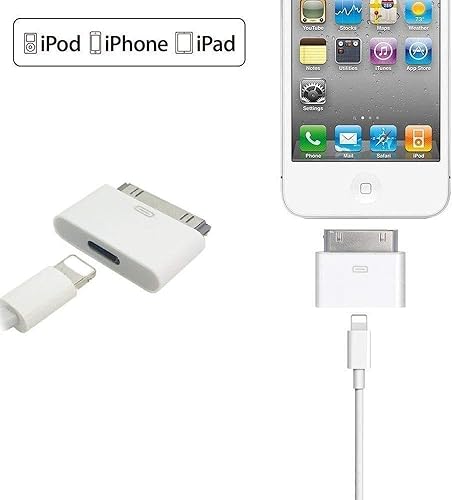 30-Pin to Lightning Adapter, Apple MFi Certified 30-Pin Male to