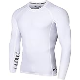 LAFROI Men's Long Sleeve UPF 50+ Baselayer Skins Performance Fit Compression Rash Guard-CLYYB