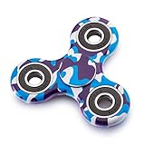 EDC Fidget Spinner Stainless Steel Bearing,2 To 4 Min Spin Times,Ultra Durable Toy Gifts for Kids (Blue Camo)