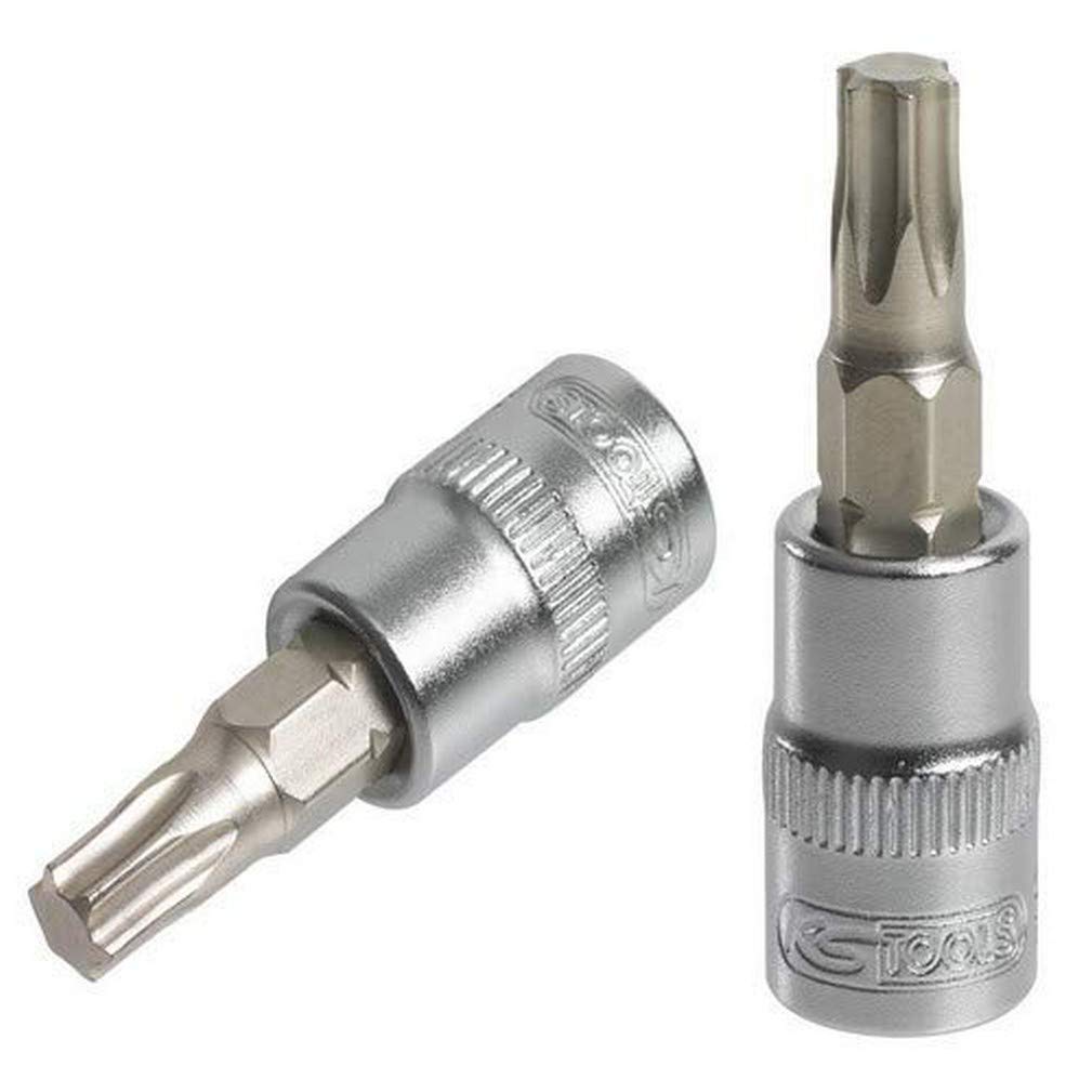 KS Tools 922.1483 – Torx® 1/4 Inch Screwdriver Socket L.37 mm – T27 – Ultimate® Range – Chrome Vanadium – Satin Chrome Finish
