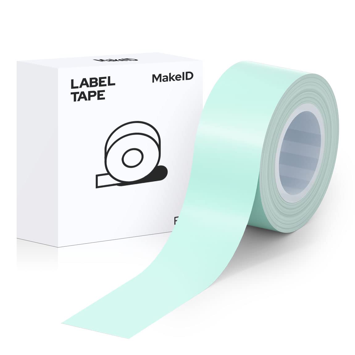 MakeID Label Makers L1 Q1 Refills Waterproof Laminated Custom Stickers Office Labels Replacement 0.63" x 13' (16mm x 4m)